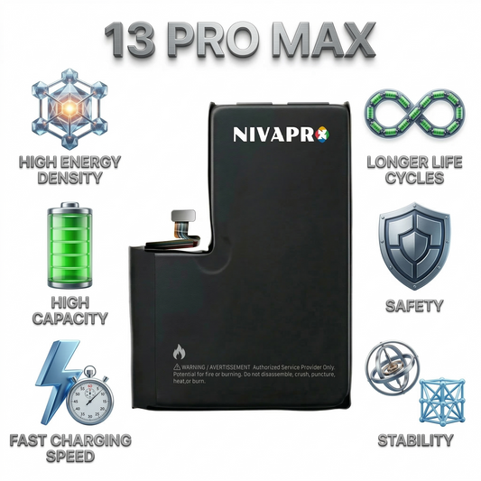 13 Pro Max Iphone 4352mAh battery compatible by NIVAPRO with warranty