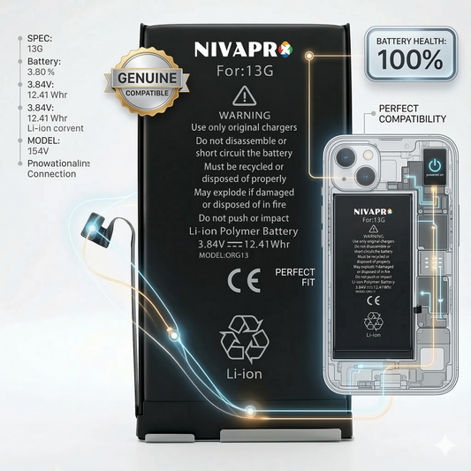 13 Iphone battery 3227mAh compatible by NIVAPRO with warranty