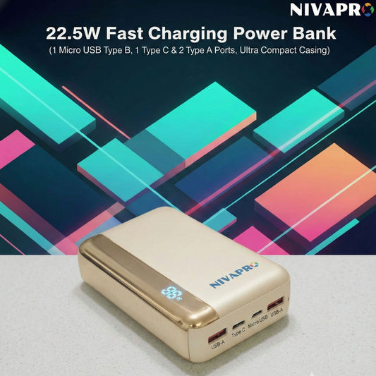 Slim Compact Power Bank K186 (20000 mAh)