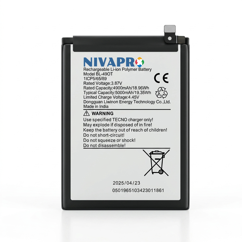 NIVAPRO BL49OT Original for Tecno Camon 20, CK6, CK6n, Tecno Camon 20 Pro, CK7n Compatible 5000mAh with Warranty
