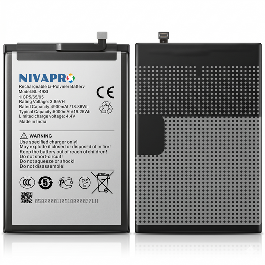 NIVAPRO BL49SI Original for Itel P55 5G (Model P661N) Compatible 5000mAh with Warranty