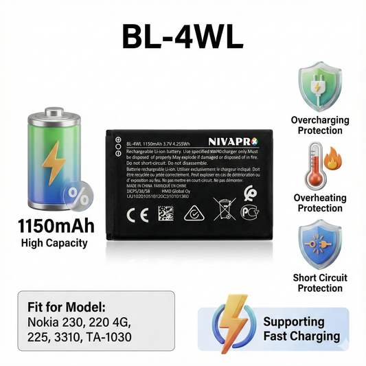 NIVAPRO Mobile Battery BL-4WL 1150mAh