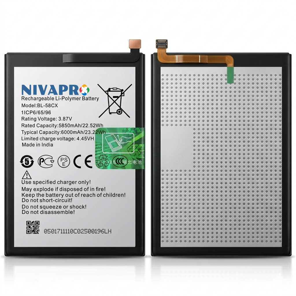 BL-58CX Compatible for Infinix Hot 10i (X659B / X658E / X658B) 6000mAh with Warranty by NIVAPRO