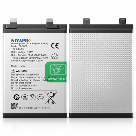 BL-58FT Compatible for Tecno Pova 6 Pro 5G 6000mAh with Warranty by NIVAPRO