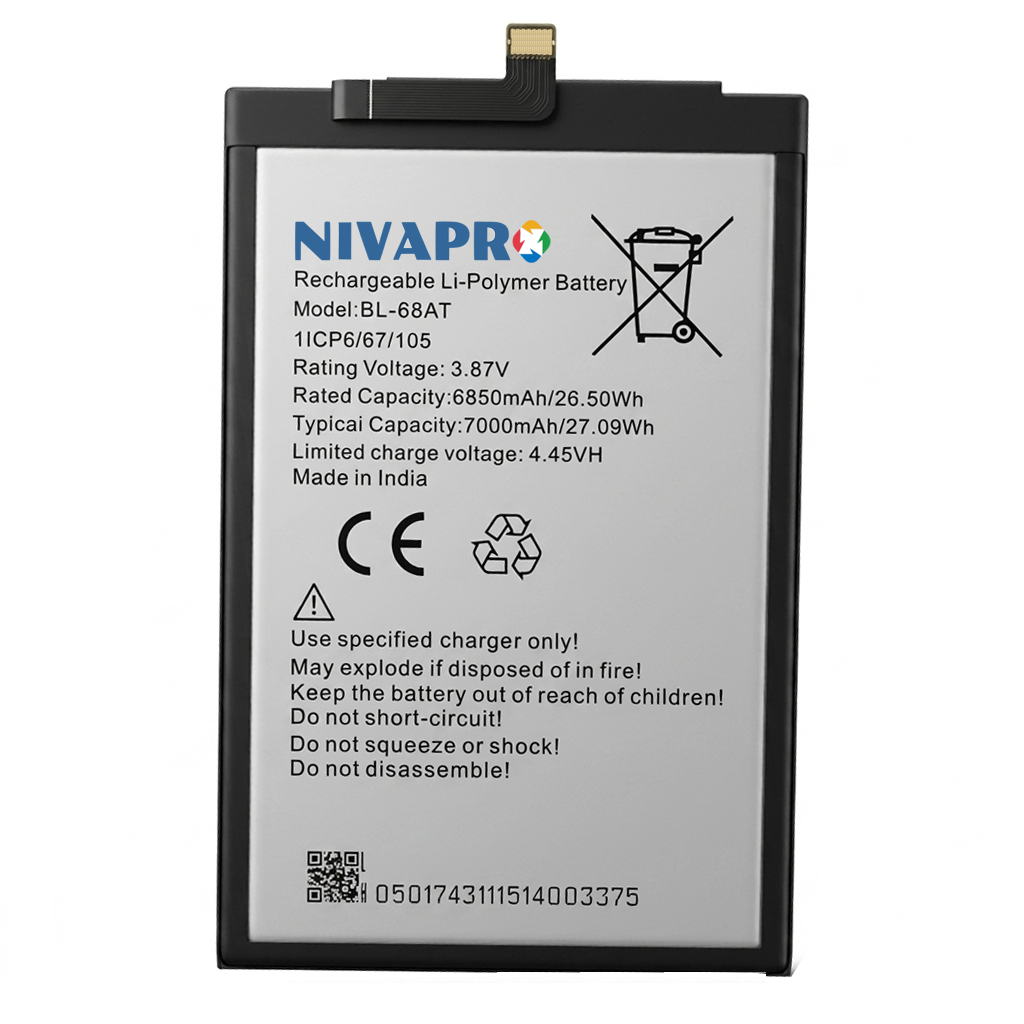 BL-68AT Compatible for POVA2 (LE7, LE7N) 7000mAh with Warranty by NIVAPRO