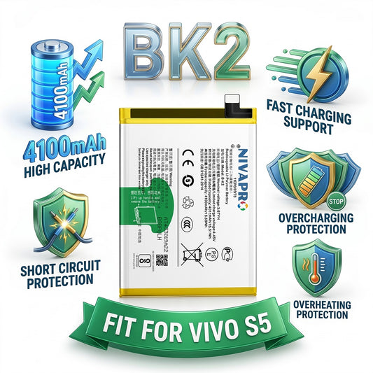 BK2 B-K2 for Vivo S5 4100mAh Battery with warranty by NIVAPRO