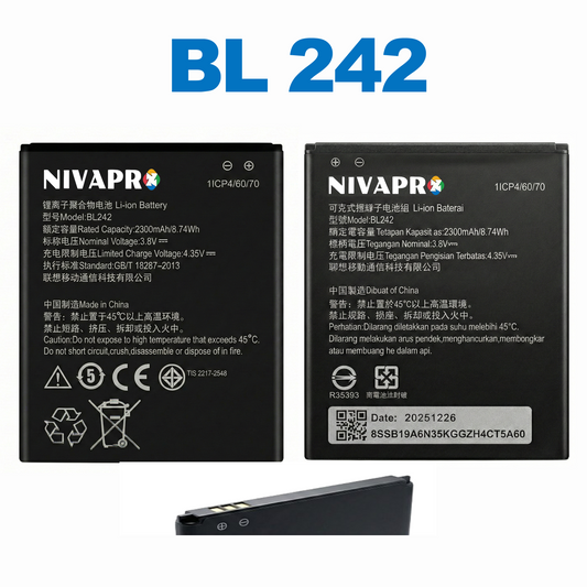 BL242 Mobile battery for A6000,A6010 2300mAh by NIVAPRO
