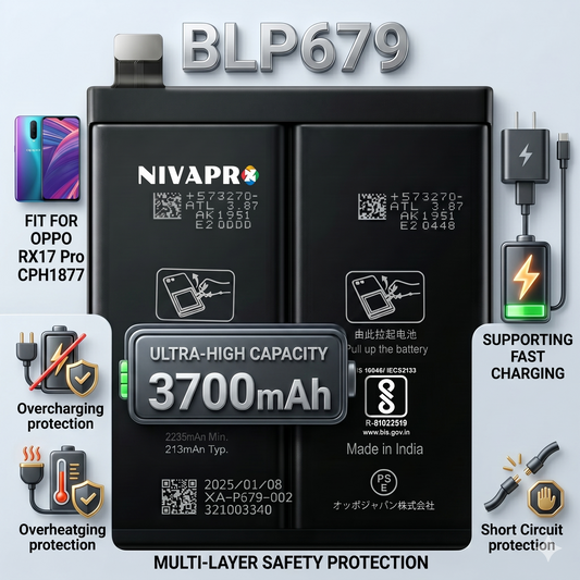 BLP679 for Oppo RX17 Pro CPH1877 3700mAh Battery with warranty by NIVAPRO