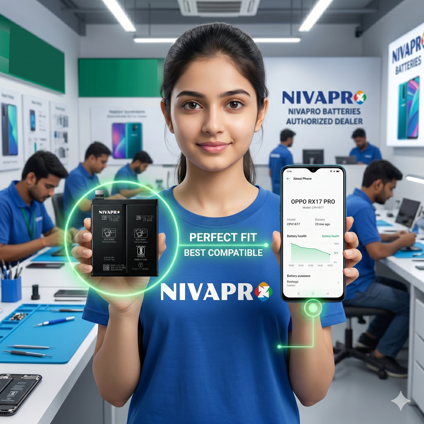 BLP679 for Oppo RX17 Pro CPH1877 3700mAh Battery with warranty by NIVAPRO