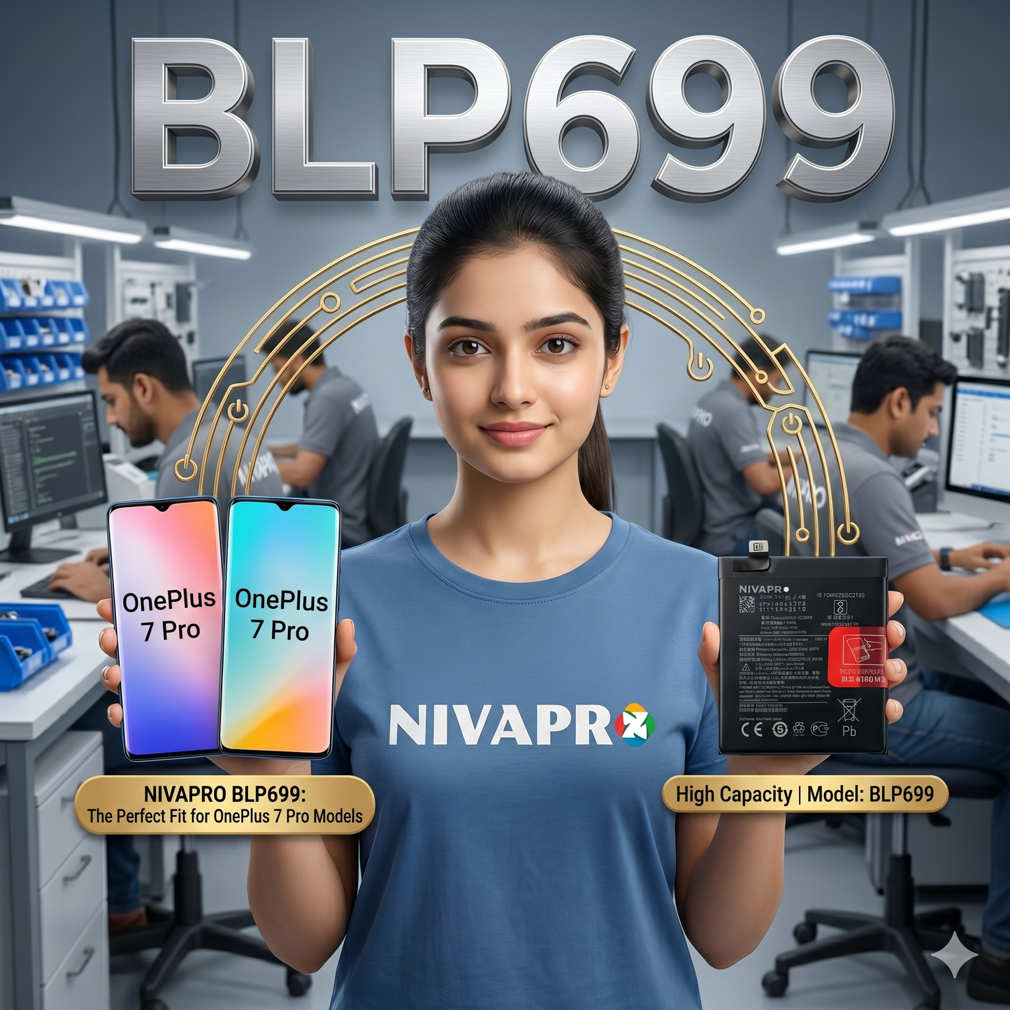 BLP699 for OnePlus 7 Pro 4000mAh Battery with warranty by NIVAPRO