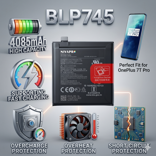 BLP745 for OnePlus 7T Pro 4085mAh Battery with warranty by NIVAPRO