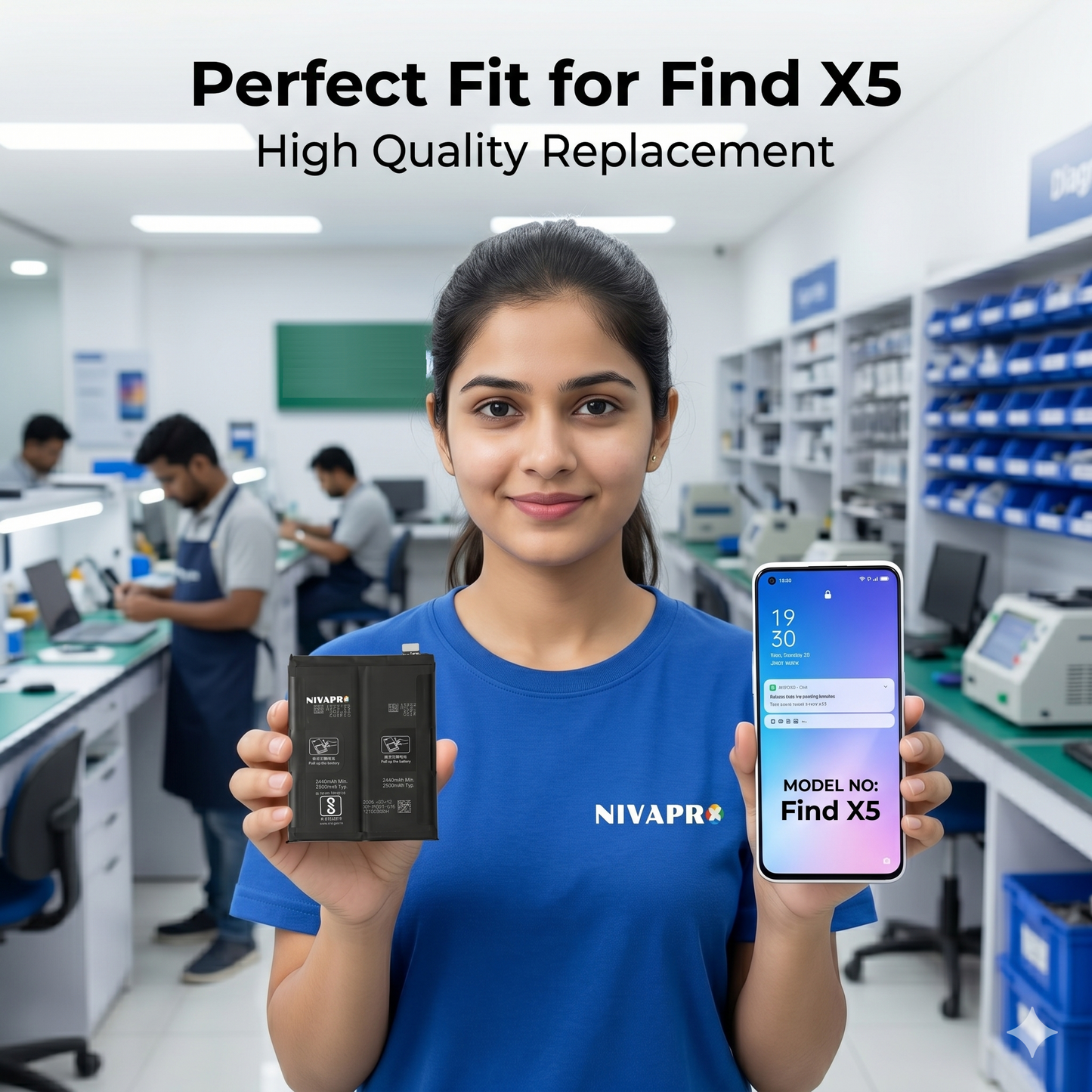 BLP891 for Oppo Find X5 (model CPH2307) 4800mAh Battery with warranty by NIVAPRO