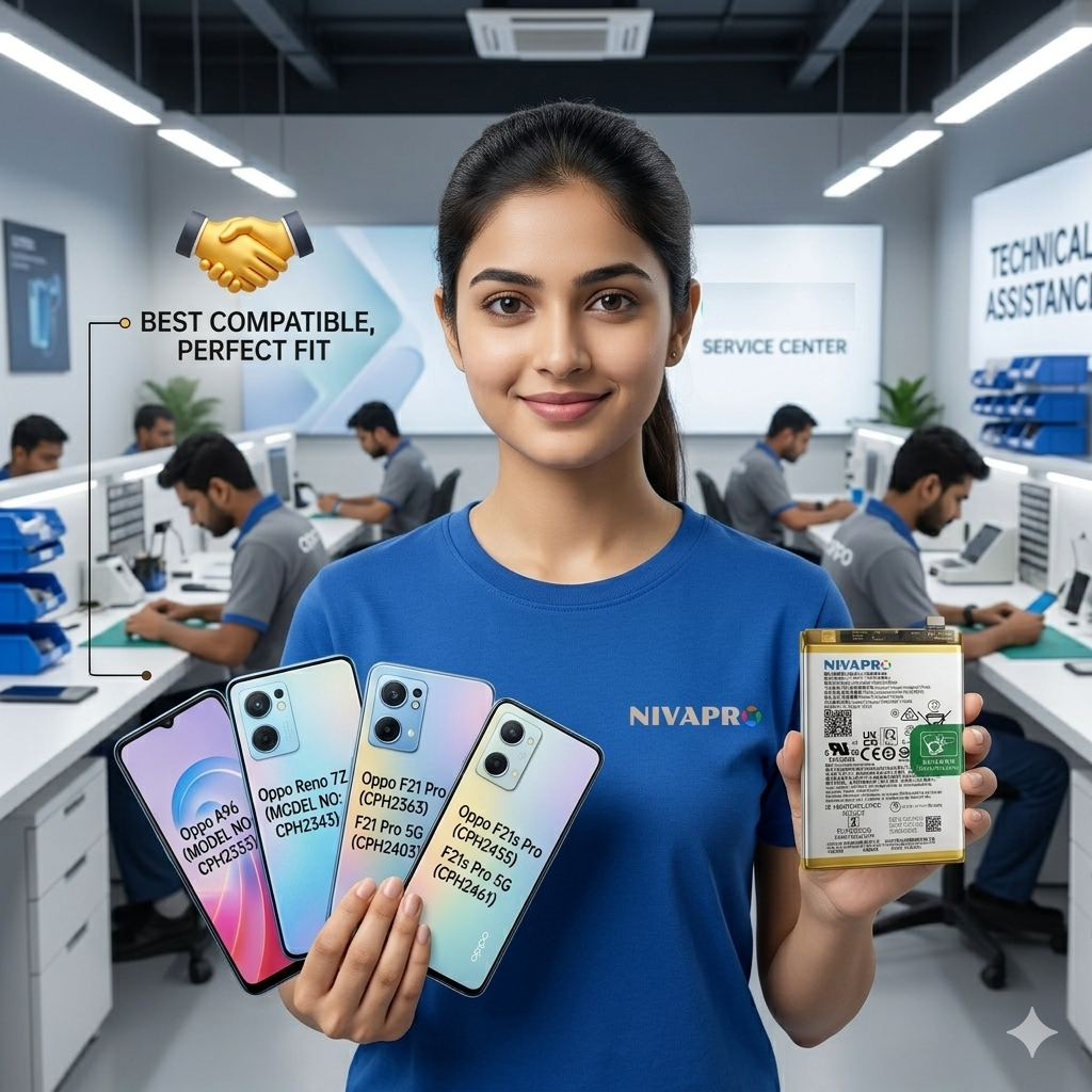 BLP907 for A96 Reno 7Z | F21 Pro | F21 Pro 5G | F21s PRO | F21s Pro 5G 4500mAh Battery with warranty by NIVAPRO