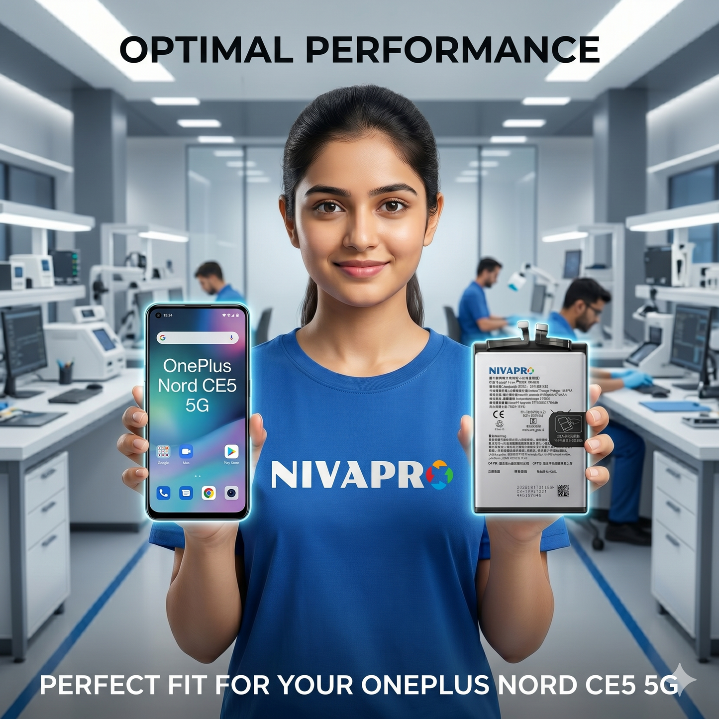 Original BLPC31 for OnePlus Nord CE5 5G 7100mAh Battery with warranty by NIVAPRO