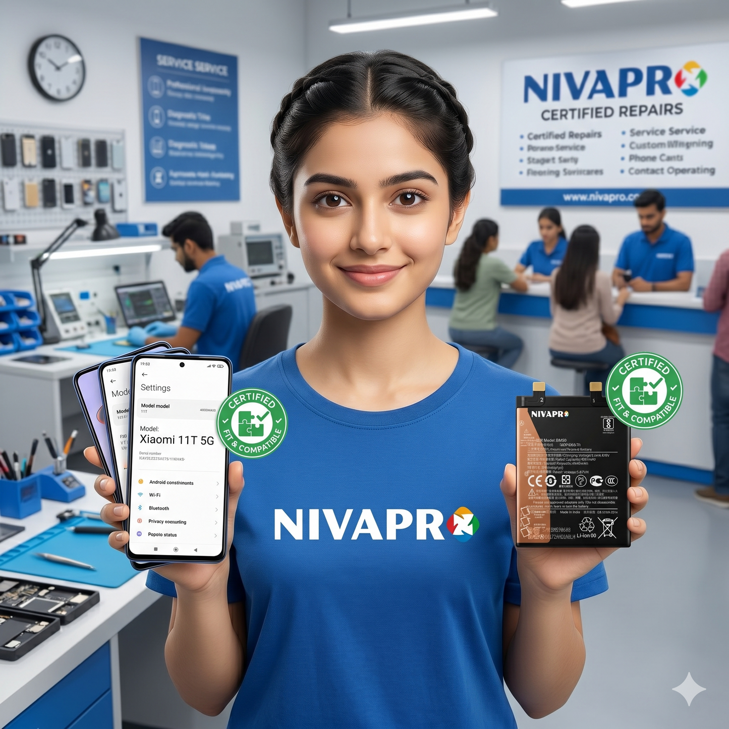 BM59 for Xiaomi 11T 5G with Warranty by NIVAPRO 5000mAh