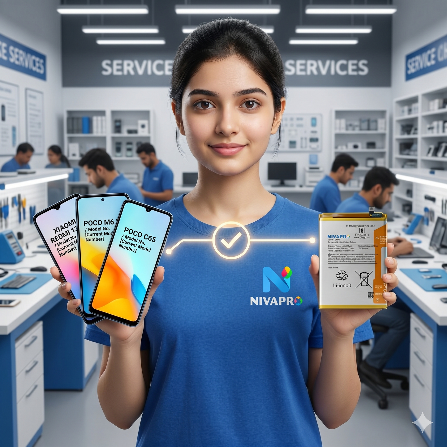 BN5Q for Redmi 13C 5G, Poco M6 5G, and Poco C65 with Warranty by NIVAPRO 5000mAh