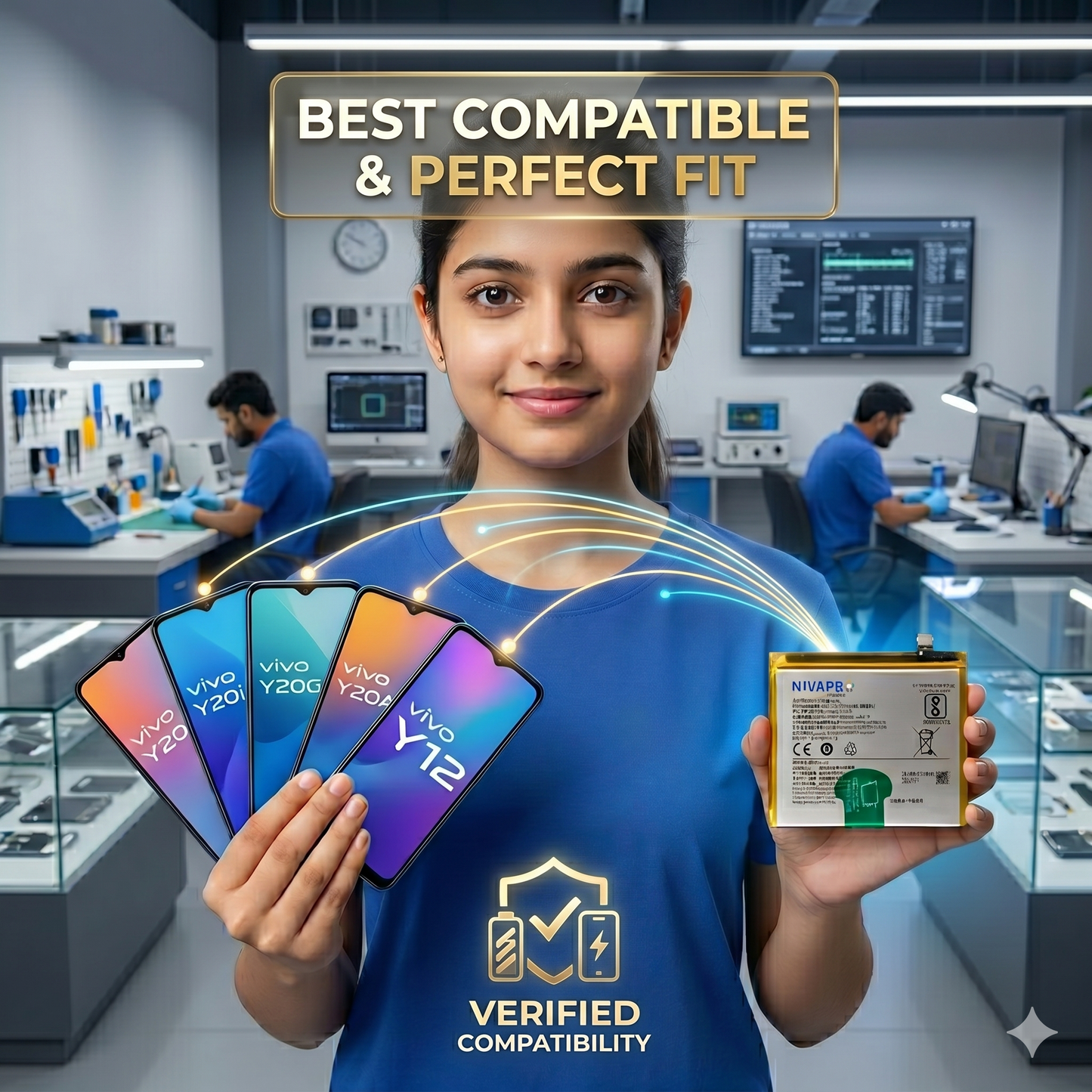 BO5 B-O5 for Vivo Y20 | Y20i | Y20G | Y20A | Y12 5000mAh Battery with warranty by NIVAPRO