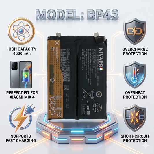 BP43 for Xiaomi Mix 4 with Warranty by NIVAPRO 4500mAh