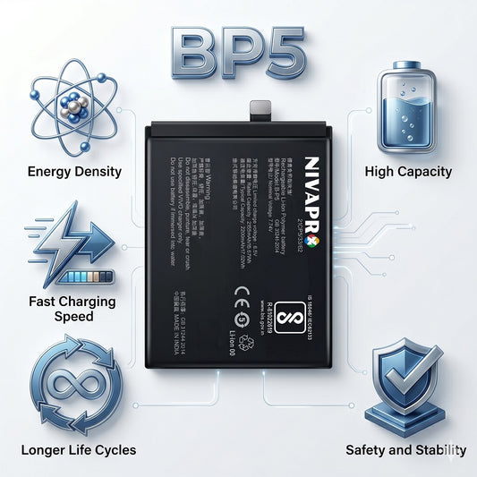 BP5 B-P5 for Vivo iQOO Neo 5 (V2055A) / iQOO 7 (V2049A, I2009) 4400mAh Battery with warranty by NIVAPRO