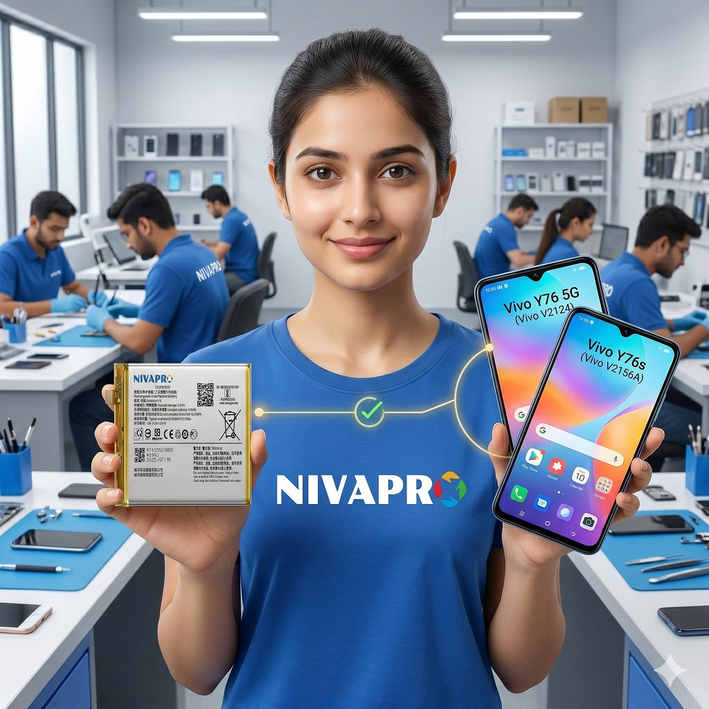 BT0 B-TO for Vivo Y76 5G (Vivo V2124) / Vivo Y76s (Vivo V2156A) smartphone 4100mAh Battery with warranty by NIVAPRO