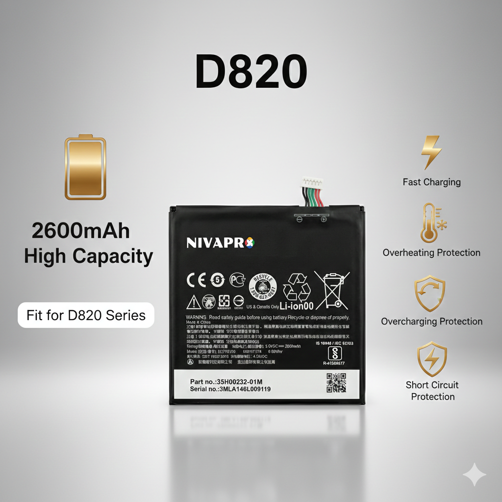 HTC D820 Desire 820 Battery – Safe Charging, Durable & Long-Lasting By NIVAPRO