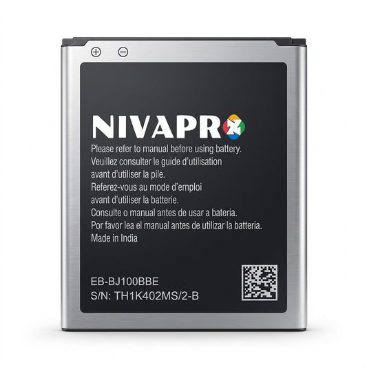 Galaxy J1 (SM-J100 Series), EB-BJ100BBE, EB-BJ100CBE, or EB-BJ100CBN compatible Battery 1850mAh by NIVAPRO