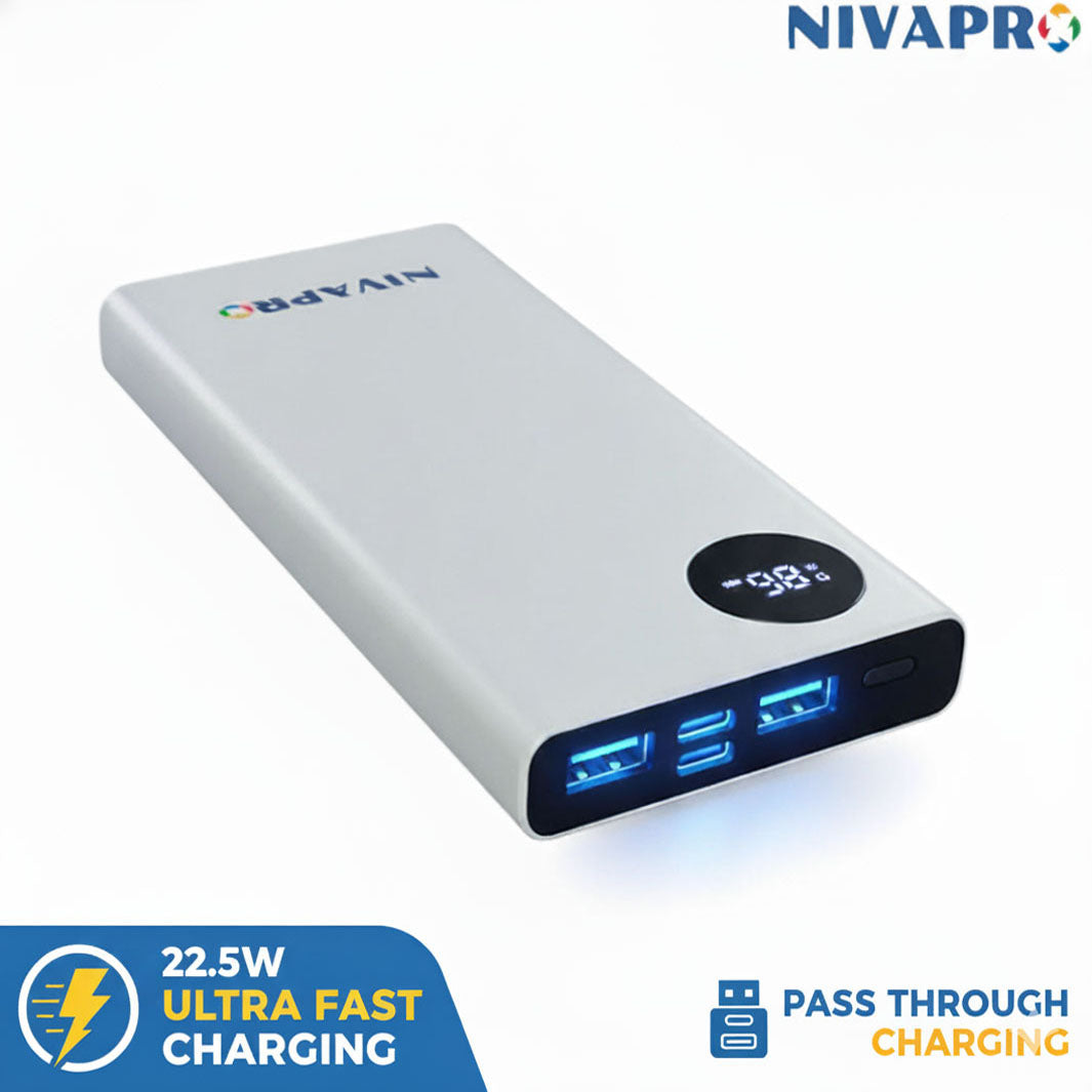 NIVAPRO 10000mAh Portable Power Bank