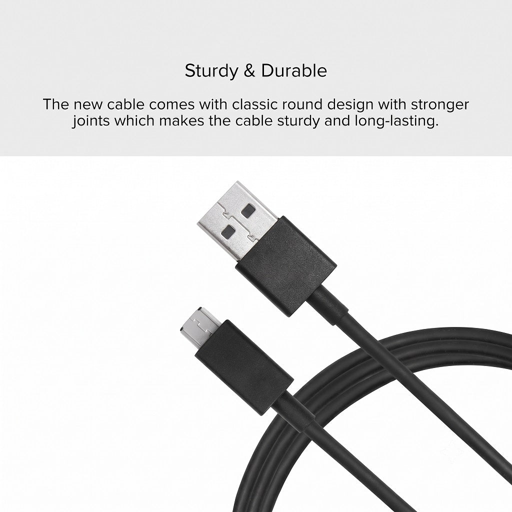 Original XIAOMI USB Cable 1.2M | 2A Fast charge support | 120 cm long length | Fast Data transfer | Study & Durable