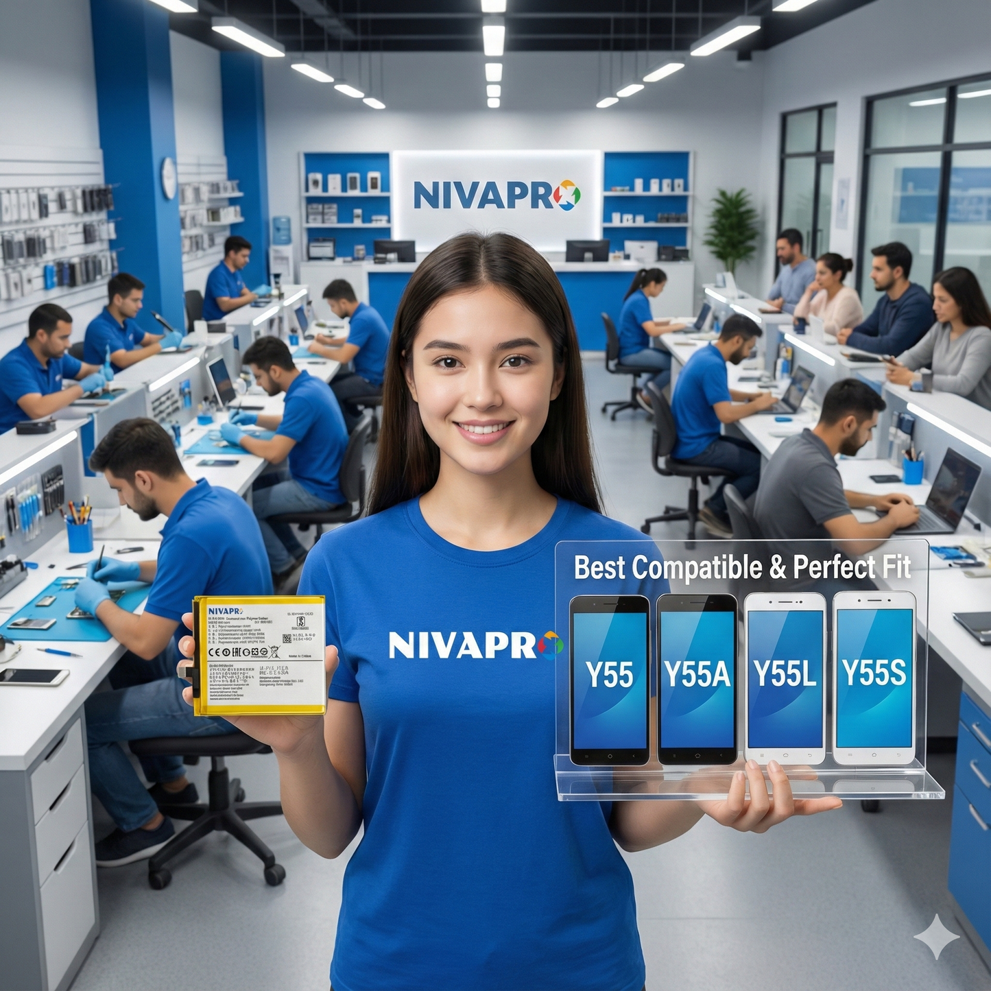 NIVAPRO B-B1 for Y55,Y55A,Y55S,Y55L,1610,1603 Battery 2730mAh capacity