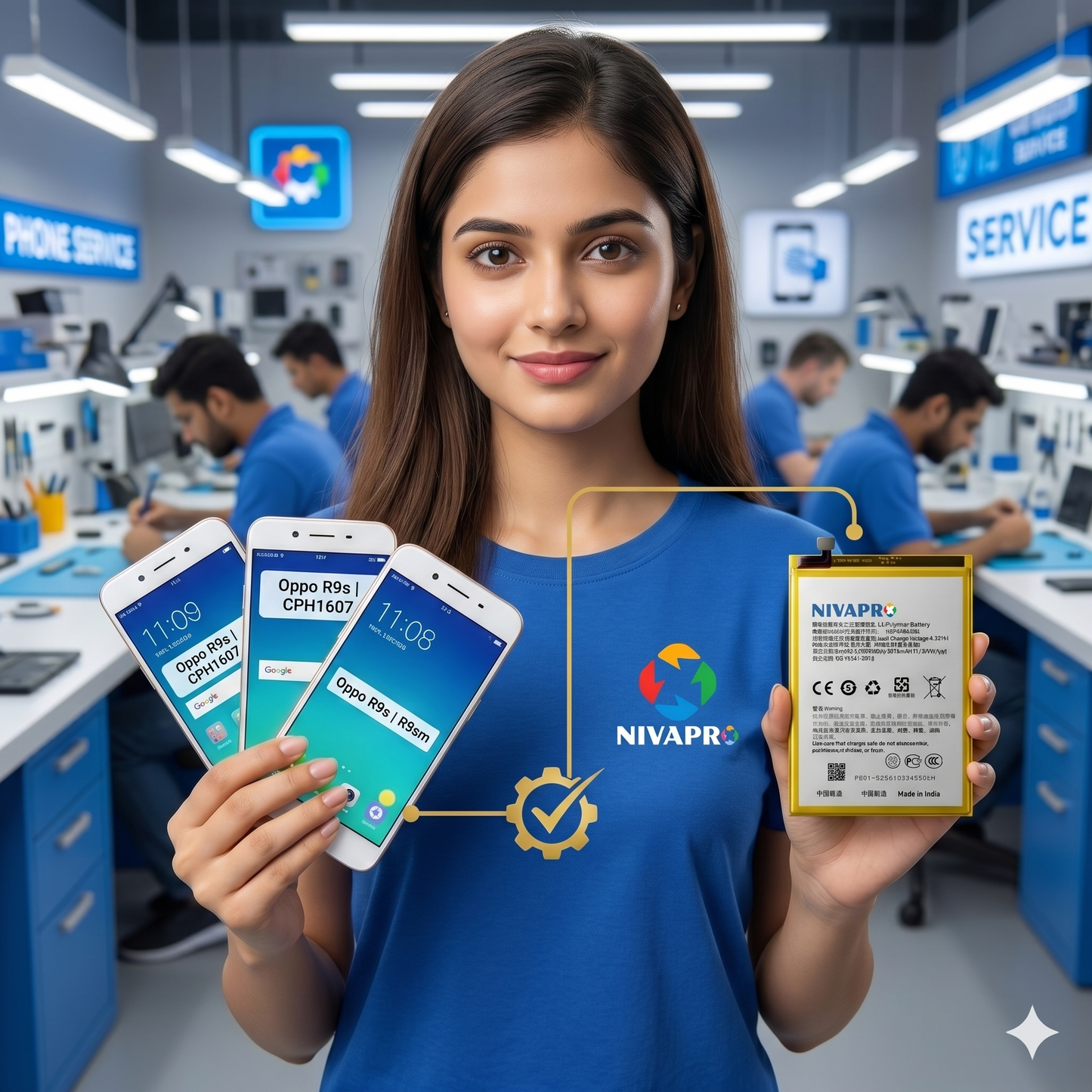 Original BLP621 for Oppo R9s (CPH1607, R9sk, R9sm) 3010mAh Battery with warranty by NIVAPRO