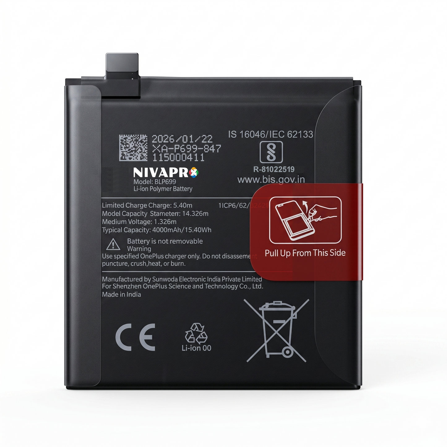 Original BLP761 for OnePlus 8 4320mAh Battery with warranty by NIVAPRO