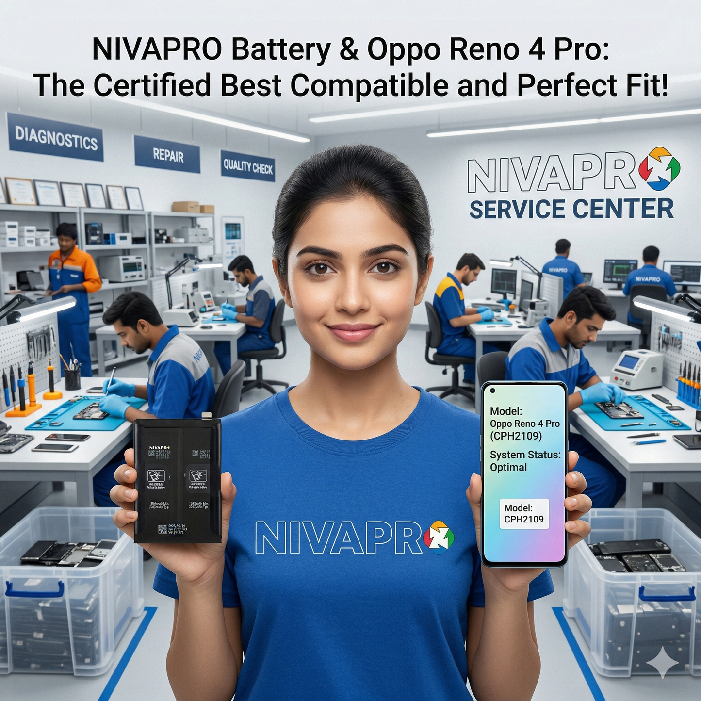 BLP787 for Oppo Reno 4 Pro 4000mAh Battery with warranty by NIVAPRO