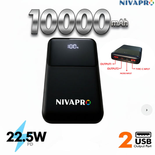 Slim Compact Power Bank K166 (10000 mAh)