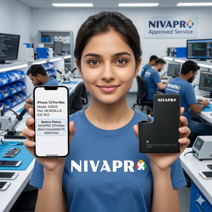 13 Pro Max Iphone 4352mAh battery compatible by NIVAPRO with warranty