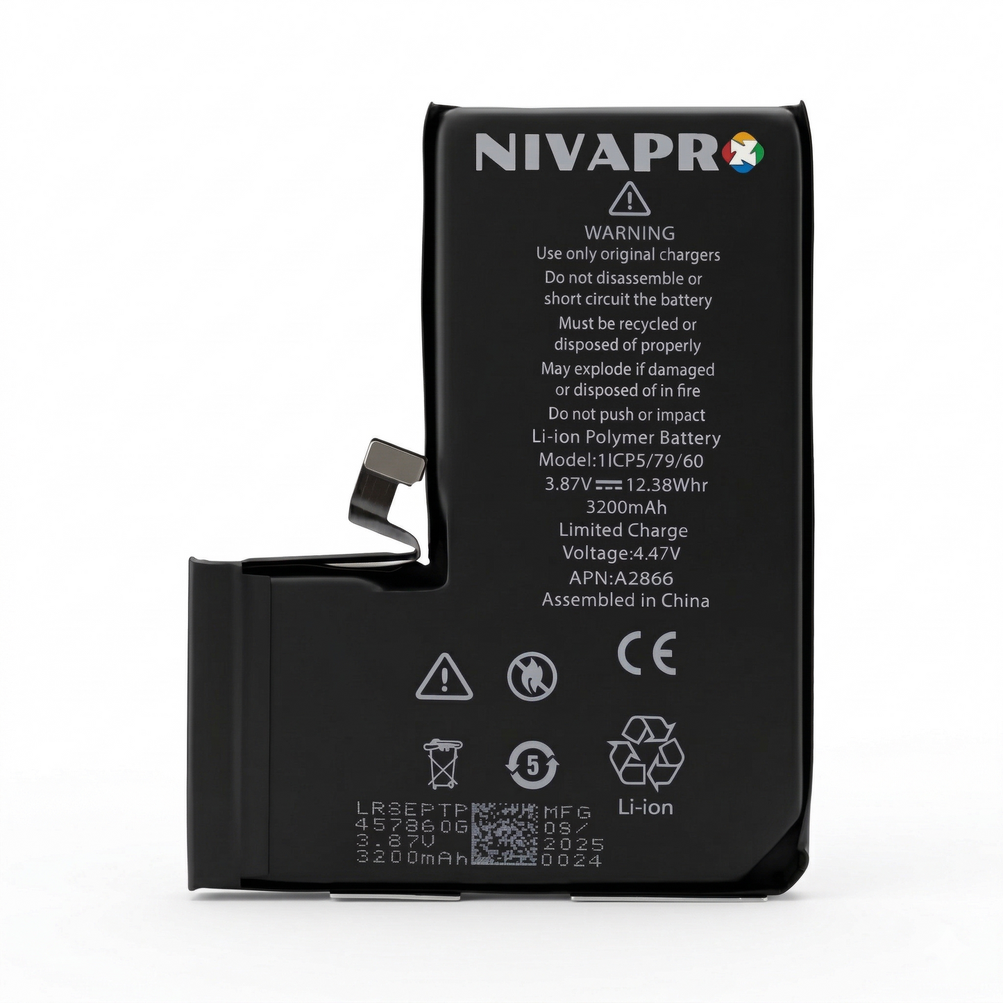 14 Pro Iphone battery 3200mAh  compatible with 6 Months warranty by NIVAPRO