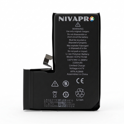 14 Pro Iphone battery 3200mAh  compatible with 6 Months warranty by NIVAPRO
