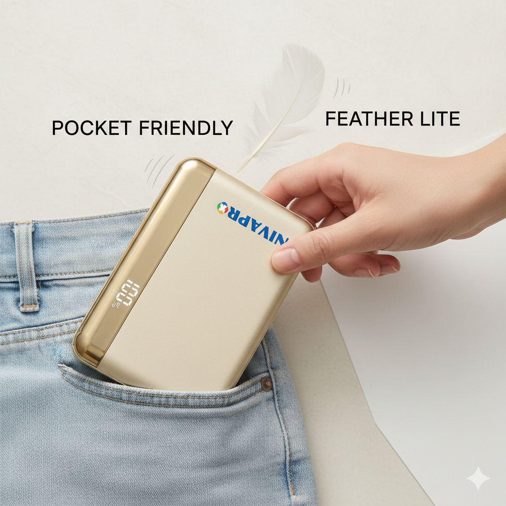 Slim Compact Power Bank K186 (10000mAh)