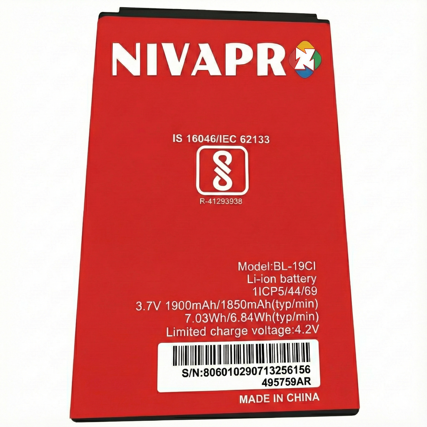 NIVAPRO BL-19CI FOR ITEL Mobile Battery, 1900mAh, 3.7V