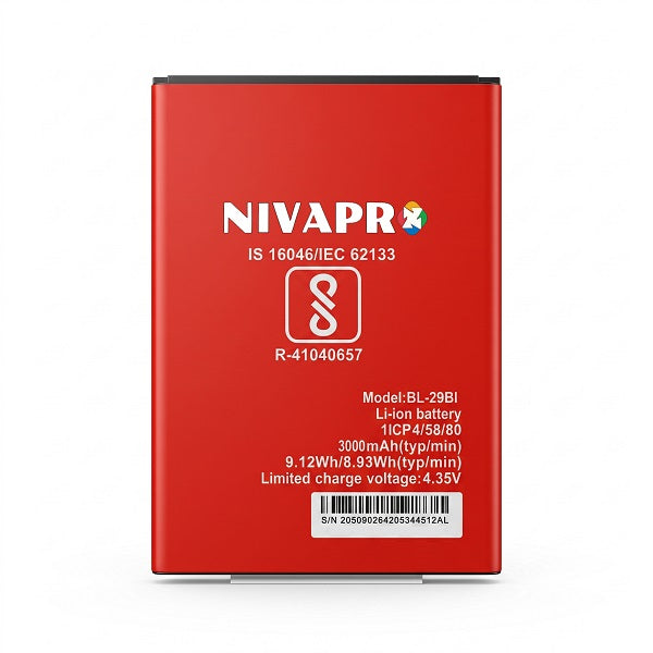 BL-29BI Battery for ITEL A55 / S15  3000mAh with warranty by NIVAPRO