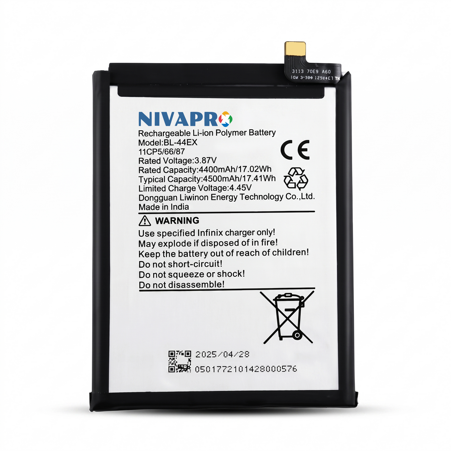NIVAPRO BL44EX Original for Infinix Zero X | Zero X Pro (X6810 / X6811) Compatible 5000mAh with Warranty