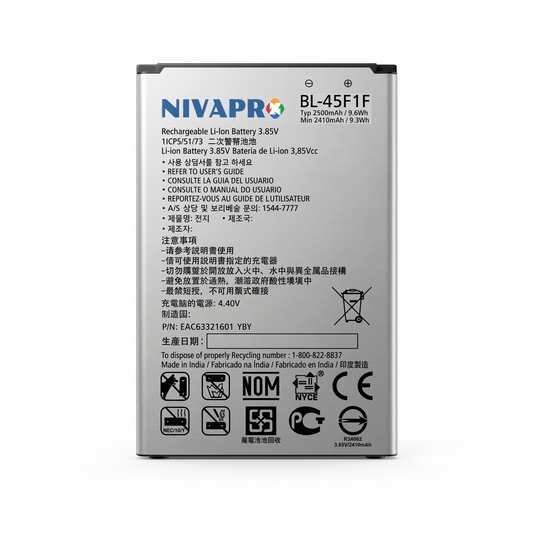 BL45F1F / BL-45F1F Original for LG K8, K4, K3, LG Aristo M610 MS210 X230K M160 X240K LV3 (2017 Version) M210, M210, M153  Compatible battery with warranty by NIVAPRO