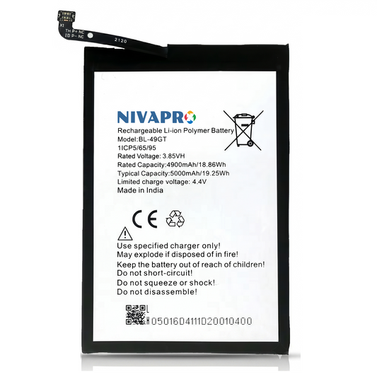 NIVAPRO BL49GT Original for Tecno Camon 17 (CG6/CG7) Compatible 5000mAh with Warranty