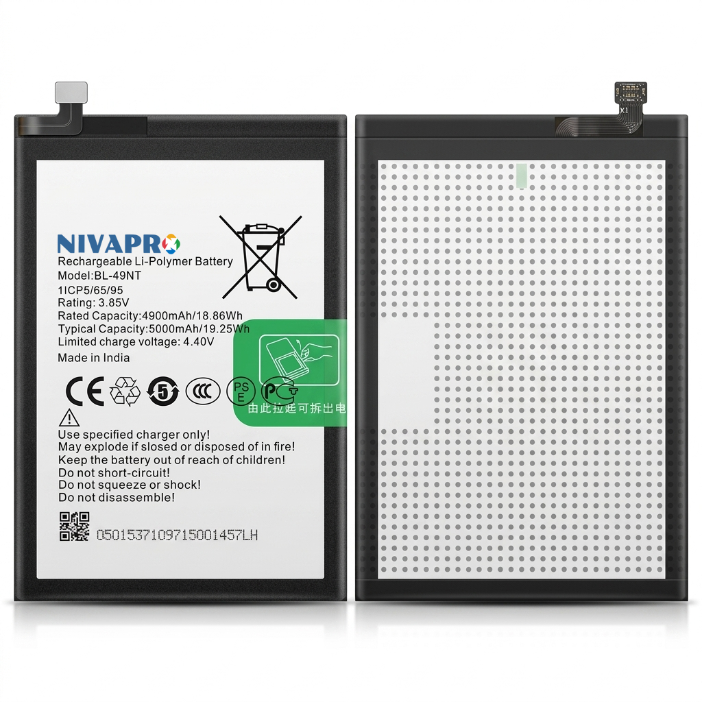 NIVAPRO BL49NT Original for Tecno Spark GO 2023, POP 7 PRO, BF7 & POP 7 & BF6 Spark GO 2024, POP 8 & BG6  Compatible 5000mAh with Warranty