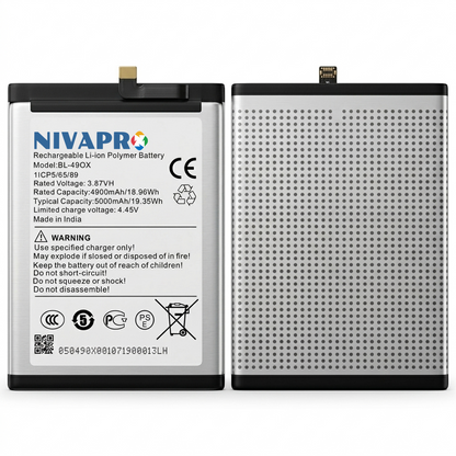 NIVAPRO BL49OX Original for  Infinix Note 40 5G (X6852) Compatible 5000mAh with Warranty