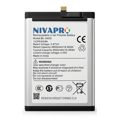 NIVAPRO BL49OX Original for  Infinix Note 40 5G (X6852) Compatible 5000mAh with Warranty