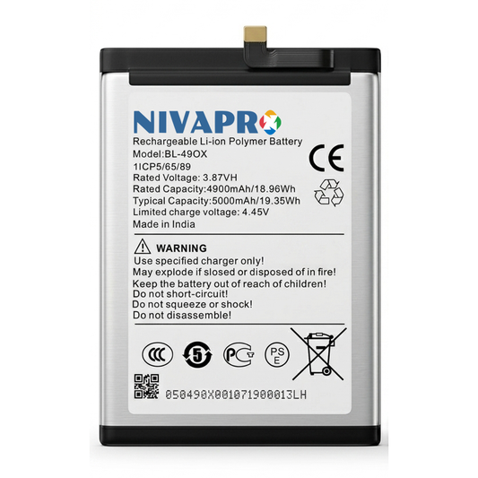 NIVAPRO BL49OX Original for  Infinix Note 40 5G (X6852) Compatible 5000mAh with Warranty