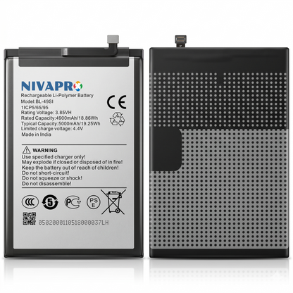 NIVAPRO BL49SI Original for Itel P55 5G (Model P661N) Compatible 5000mAh with Warranty