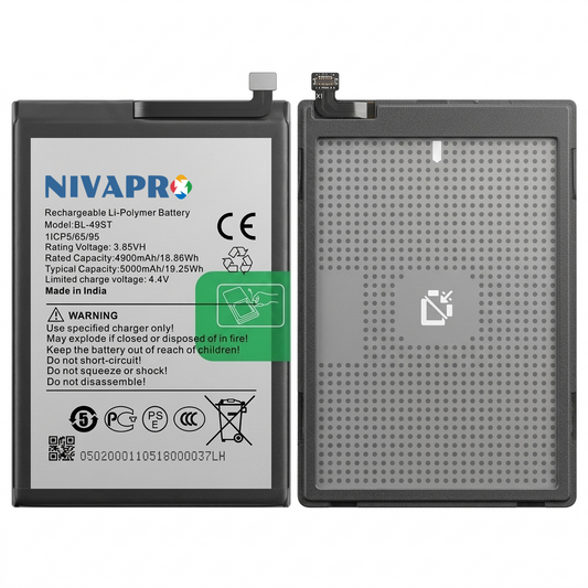 NIVAPRO BL49ST Original for  Spark 10 (KI5q), Spark 10C (KI5k, KI5m), and Spark 10 Pro (KI7) Compatible 5000mAh with Warranty