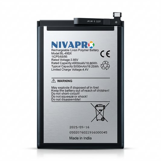 NIVAPRO BL49SX Original for Infinix Note 30 5G (model X671) Compatible 5000mAh with Warranty