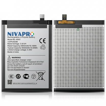 NIVAPRO BL49XX Original for Infinix Note 40 X6853 Note 40 Pro 5G X6851 GT 20 Pro Compatible  5000mAh with Warranty